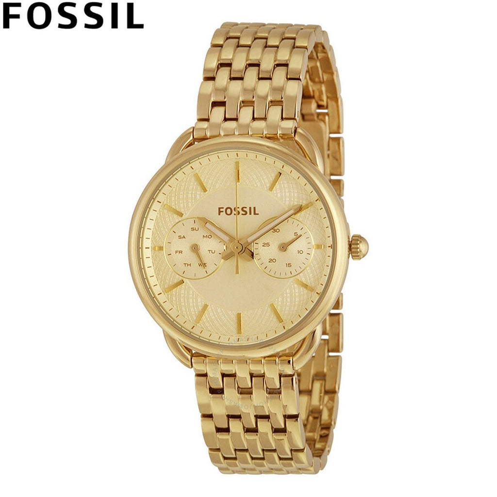 Fossil Tailor Gold Dial Gold Steel Strap Watch for Women - ES3714 Buy Now By Fossil