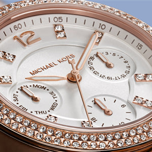 Michael Kors Sofie Chronograph Quartz White Dial Two Tone Steel Strap Watch For Women - MK6558 Buy Now By Michael Kors