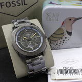 Fossil Machine Chronograph Grey Dial Grey Steel Strap Watch for Men - FS5172 Buy Now By Fossil