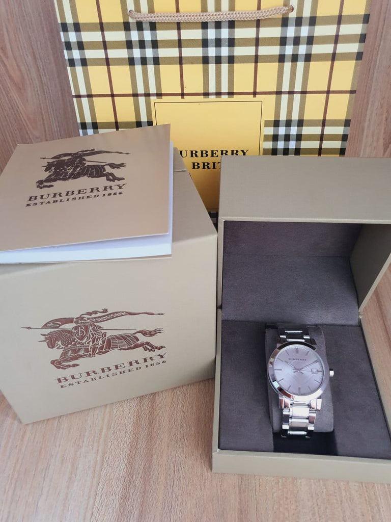 Burberry The City Silver Dial Silver Steel Strap Watch for Women - BU9035 Buy Now By Burberry