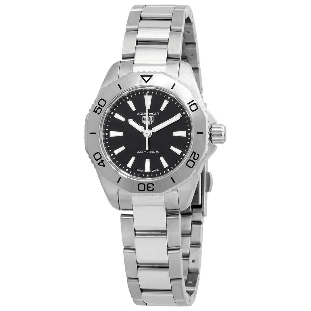 Tag Heuer Aquaracer Professional 200 Quartz Black Dial Silver Steel Strap Watch for Women - WBP1410.BA0622 Buy Now By Tag Heuer