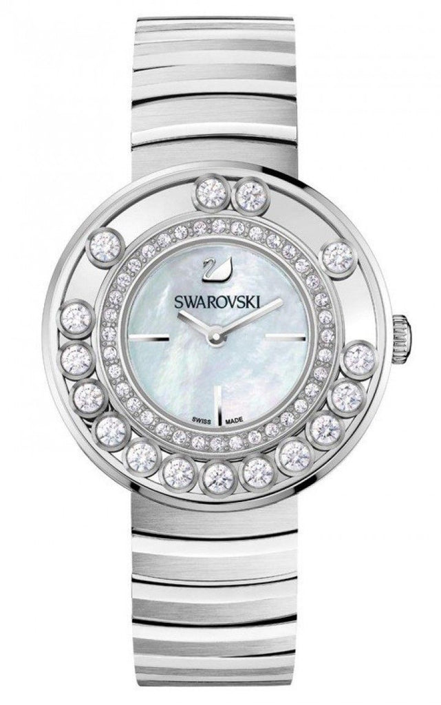 Swarovski Lovely Crystal Mother of Pearl Dial Silver Steel Strap Watch for Women - 1160307 Buy Now By Swarovski