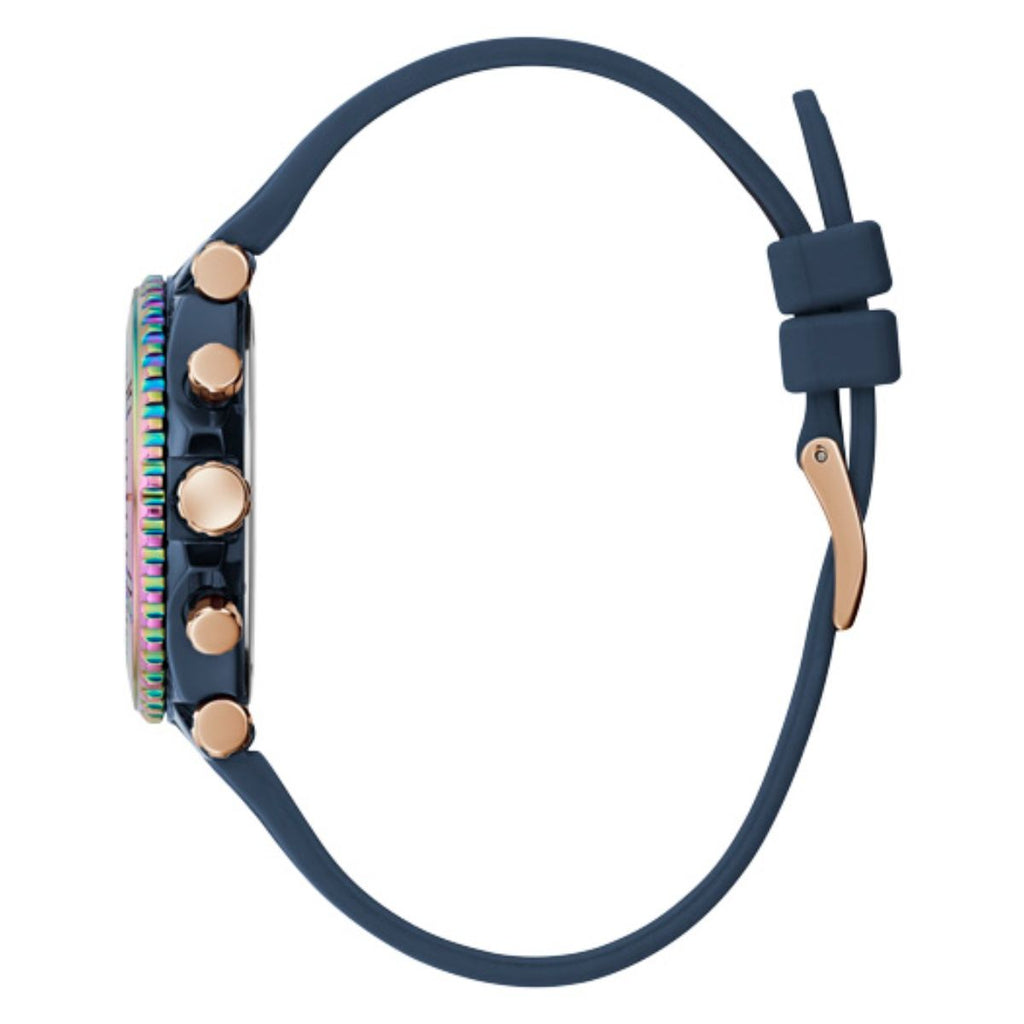 Guess Cosmic Multifunction Blue Dial Blue Silicone Strap Watch For Women - GW0466L2 Buy Now By Guess