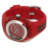 Gucci Sync Quartz Red Dial Red Rubber Strap Watch For Women - YA137303 Buy Now By Gucci