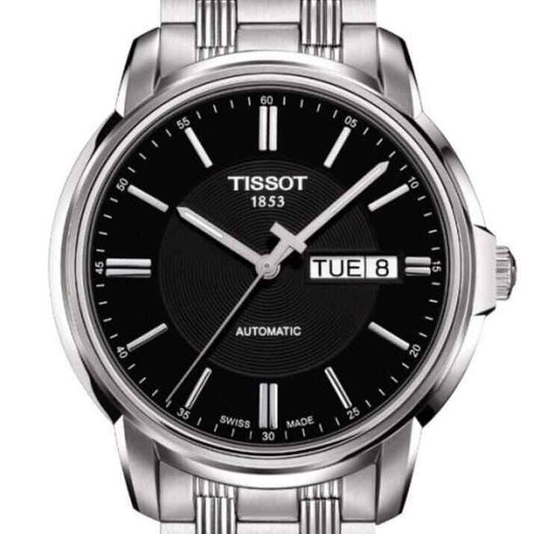 Tissot Automatics III Black Dial Silver Steel Strap Watch For Men - T065.430.11.051.00 Buy Now By Tissot