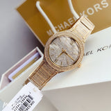 Michael Kors Kerry Crystals Gold Dial Gold Steel Strap Watch For Women - MK3360 Buy Now By Michael Kors