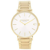 Coach Charles Silver Dial Gold Steel Strap Watch for Men - 14602430 Buy Now By Coach