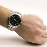 Marc Jacobs Fergus Black Dial Silver Steel Strap Watch for Men - MBM5075 Buy Now By Marc Jacobs