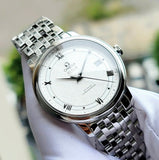 Omega De Ville Prestige Co Axial Automatic White Dial Silver Steel Strap Watch for Men - 424.10.40.20.02.005 Buy Now By Omega