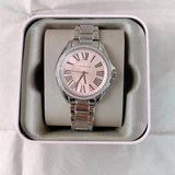 Michael Kors Kacie Three Hand Pink Dial Silver Steel Strap Watch for Women - MK6929 Buy Now By Michael Kors