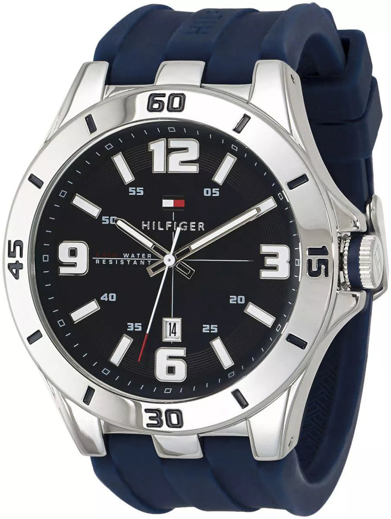 Tommy Hilfiger Drew Black Dial Black Rubber Strap Watch for Men - 1791062 Buy Now By Tommy Hilfiger
