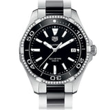 Tag Heuer Aquaracer Quartz Diamonds Black Dial Two Tone Steel Strap Watch for Women - WAY131G.BA0913 Buy Now By Tag Heuer
