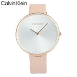 Calvin Klein Full Moon Silver Dial Pink Leather Stap Watch for Women - K8Y236Z6 Buy Now By Calvin Klein