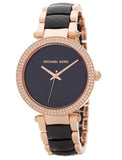 Michael Kors Parker Mother of Pearl Black Dial Two Tone Steel Strap Watch for Women - MK6414 Buy Now By Michael Kors