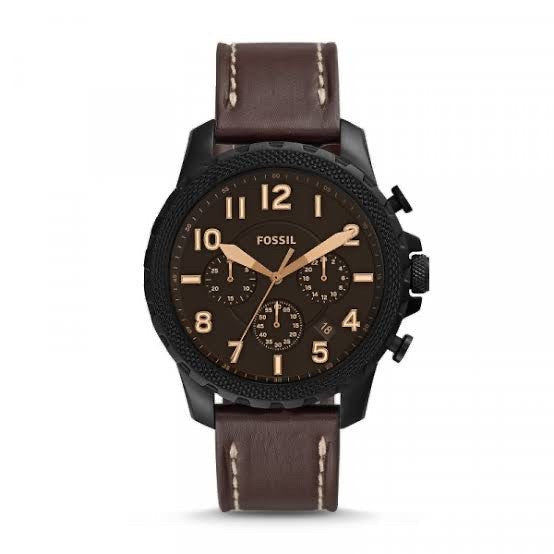 Fossil Bowman Chronograph Brown Dial Brown Leather Strap Watch for Men - FS5601 Buy Now By Fossil