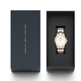 Daniel Wellington Iconic Link White Dial Two Tone Steel Strap Watch For Women - DW00100358 Buy Now By Daniel Wellington