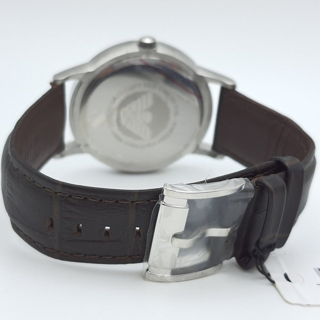 Emporio Armani Kappa Classic Brown Dial Brown Leather Strap Watch For Men - AR9106 Buy Now By Emporio Armani