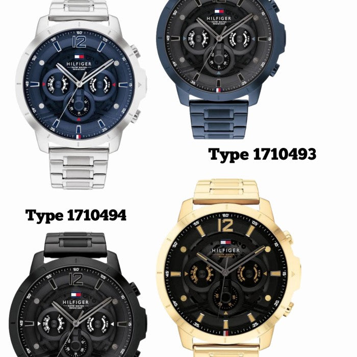 Tommy Hilfiger Luca Chronograph Blue Dial Silver Steel Strap Watch For Men - 1710492 Buy Now By Tommy Hilfiger