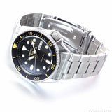 Seiko 5 Sports Automatic Black Dial Silver Steel Strap Watch For Men - SRPD57K1 Buy Now By Seiko