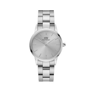 Daniel Wellington Iconic Link Unitone Silver Dial Silver Steel Strap Watch For Women - DW00100402 Buy Now By Daniel Wellington