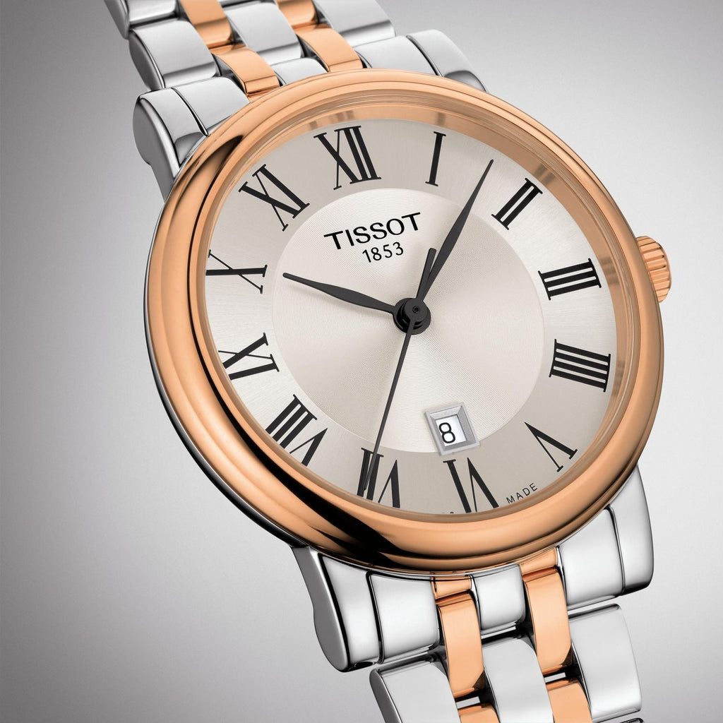 Tissot Carson Premium Lady Silver Dial Two Tone Steel Strap Watch For Women - T122.210.22.033.01 Buy Now By Tissot