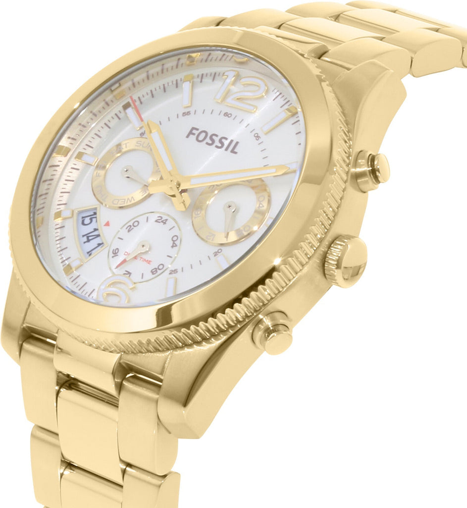 Fossil Boyfriend Gold Dial Gold Steel Strap Watch for Women - ES3884 Buy Now By Fossil