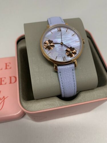 Fossil Jacqueline Purple Dial Purple Leather Strap Watch for Women - ES4814 Buy Now By Fossil