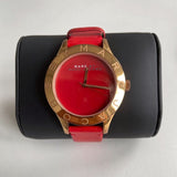 Marc Jacobs Blade Red Dial Red Leather Strap Watch for Women - MBM1204 Buy Now By Marc Jacobs