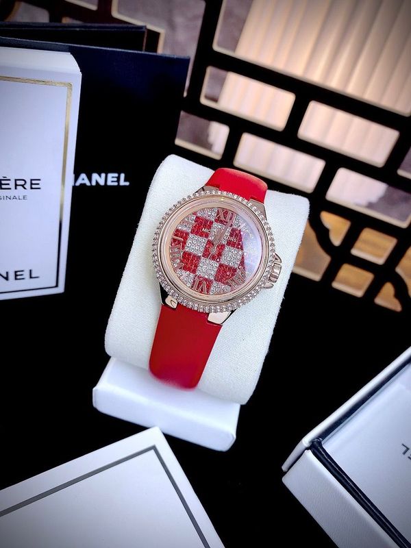 Michael Kors Camille Three Hand Crystals Rose Gold Dial Red Leather Strap Watch For Women - MK4701 Buy Now By Michael Kors