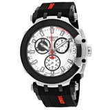 Tissot T Race Chronograph White Dial Black Silicone Strap Watch For Men - T115.417.27.011.00 Buy Now By Tissot