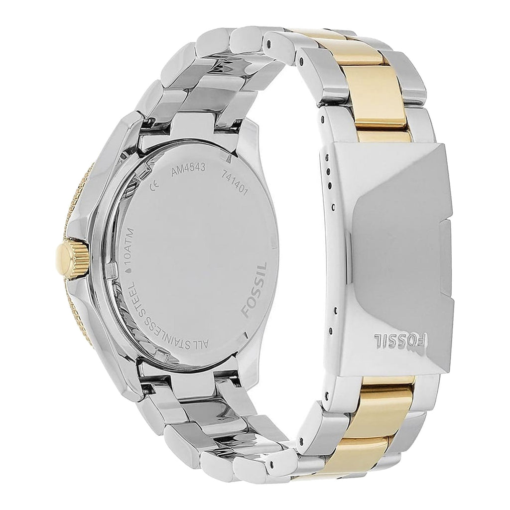 Fossil Cecile White Dial Two Tone Steel Strap Watch for Women - AM4543 Buy Now By Fossil