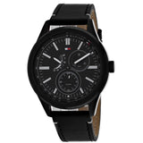 Tommy Hilfiger Austin Black Dial Black Leather Strap Watch for Men - 1791638 Buy Now By Tommy Hilfiger