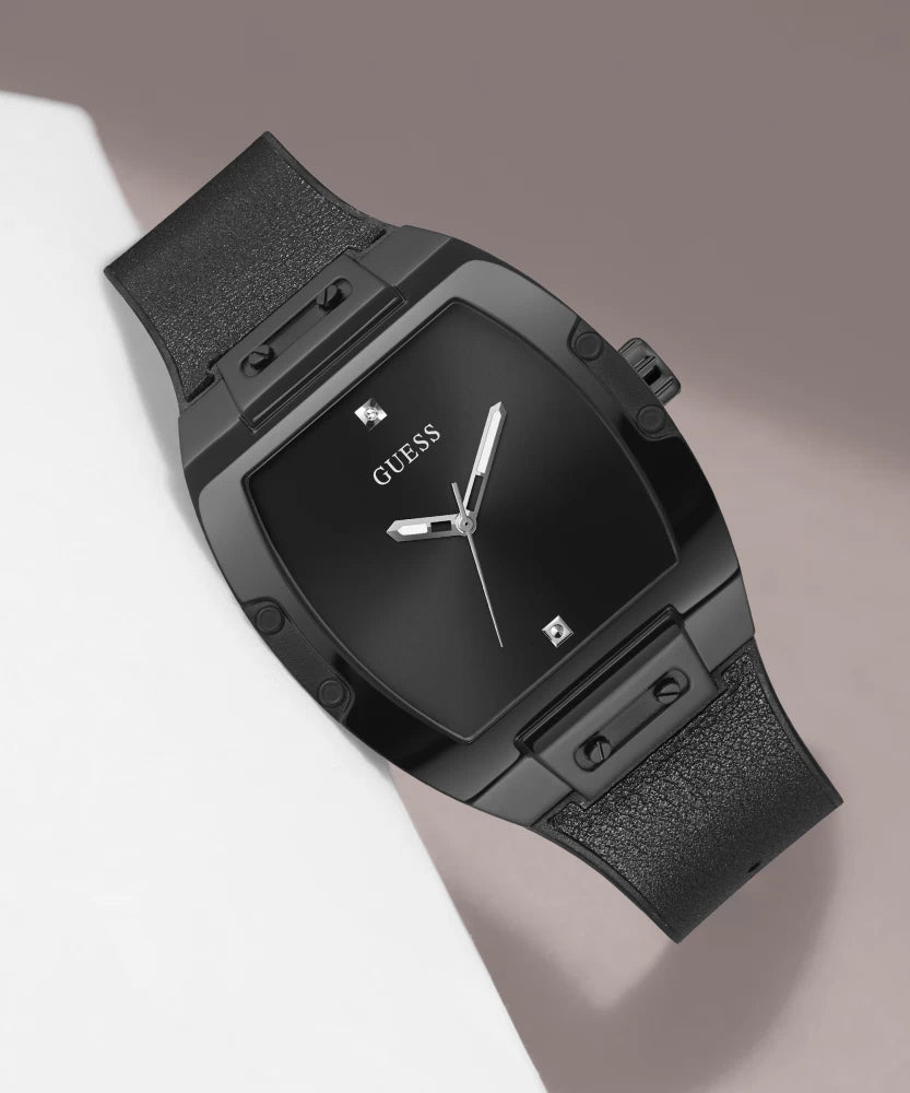 Guess Phoenix Black Dial Black Rubber Strap Watch for Men - GW0386G1 Buy Now By Guess