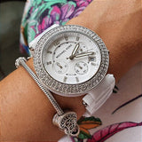 Michael Kors Parker White Dial White Ceramic Strap Watch for Women - MK5654 Buy Now By Michael Kors