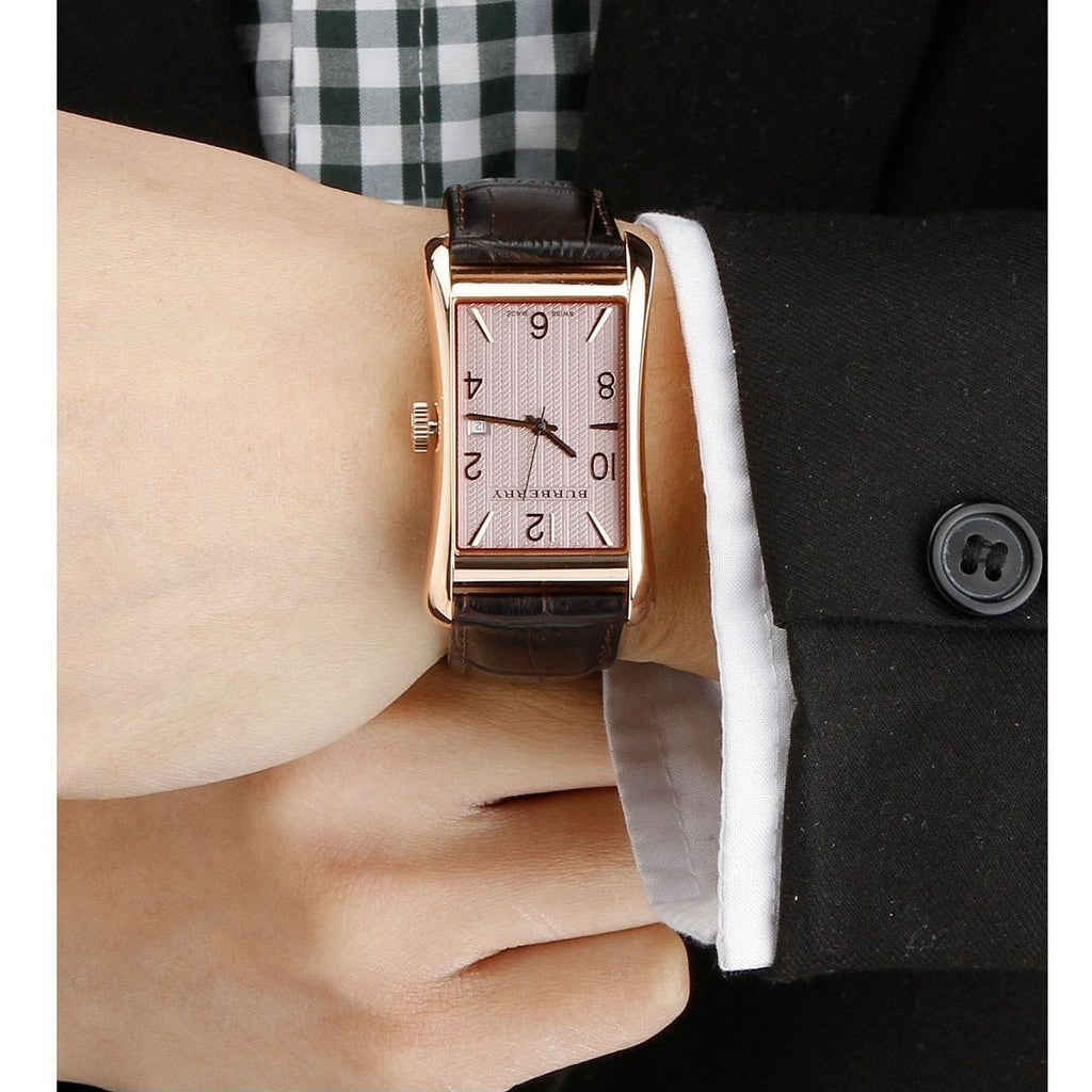 Burberry Heritage Brown Dial Brown Leather Strap Watch for Men - BU3000 Buy Now By Burberry