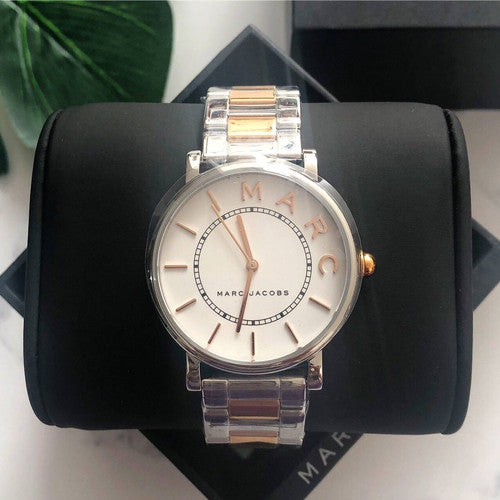 Marc Jacobs Roxy Silver Dial Two Tone Steel Strap Watch for Women - MJ3551 Buy Now By Marc Jacobs