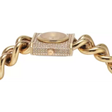 Michael Kors Chain Lock Pave Gold Dial Gold Steel Strap Watch For Women - MK4711 Buy Now By Michael Kors