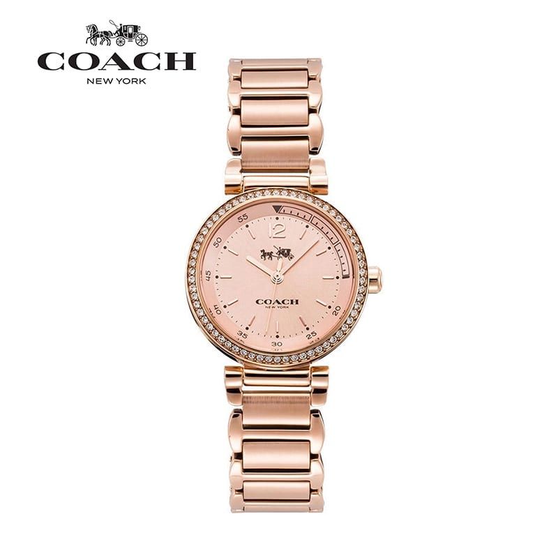 Coach Sports Rose Gold Dial Rose Gold Steel Strap Watch for Women - 14502200 Buy Now By Coach