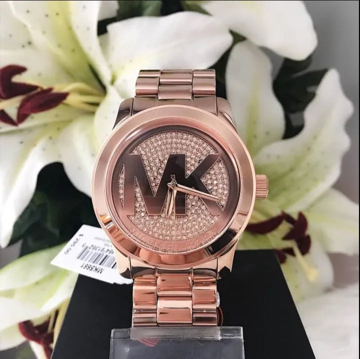 Michael Kors Runway Rose Gold Dial Rose Gold Steel Strap Watch for Women - MK5661 Buy Now By Michael Kors