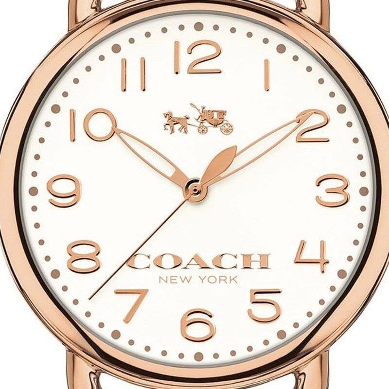 Coach Delancey White Dial Rose Gold Steel Strap Watch for Women - 14502262 Buy Now By Coach