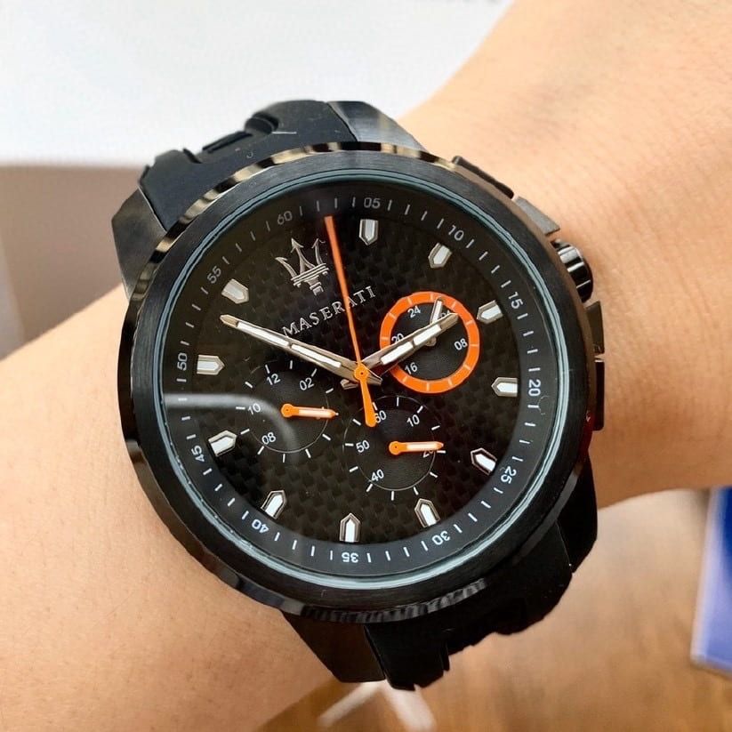 Maserati SFIDA Chronograph Quartz Stainless Steel Black Dial Watch For Men - R8851123007 Buy Now By Maserati