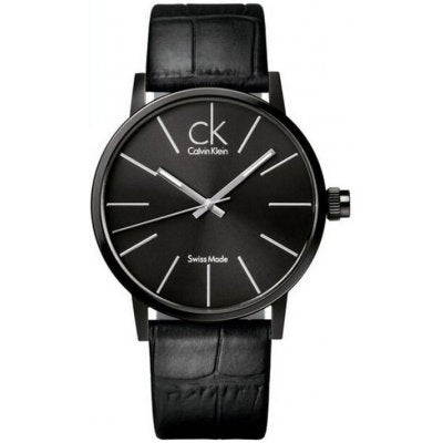Calvin Klein Black Dial Black Leather Strap Watch for Women - K7622401 Buy Now By Calvin Klein