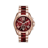 Michael Kors Bradshaw Burgundy Dial Two Tone Steel Strap Watch for Women - MK6270 Buy Now By Michael Kors