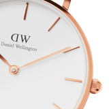 Daniel Wellington Classic Petite York White Dial Brown Leather Strap Watch For Women - DW00100176 Buy Now By Daniel Wellington