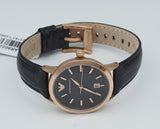 Emporio Armani Classic Black Dial Black Leather Strap Watch For Women - AR9022 Buy Now By Emporio Armani