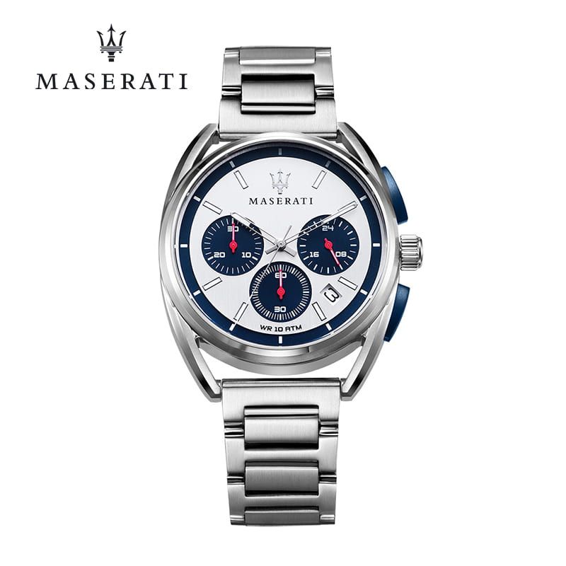 Maserati Trimarano Chronograph Silver Dial Silver Stainless Steel Strap Watch For Men - R8873632001 Buy Now By Maserati