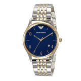 Emporio Armani Classic Quartz Blue Dial Two Tone Steel Strap Watch For Men - AR1868 Buy Now By Emporio Armani