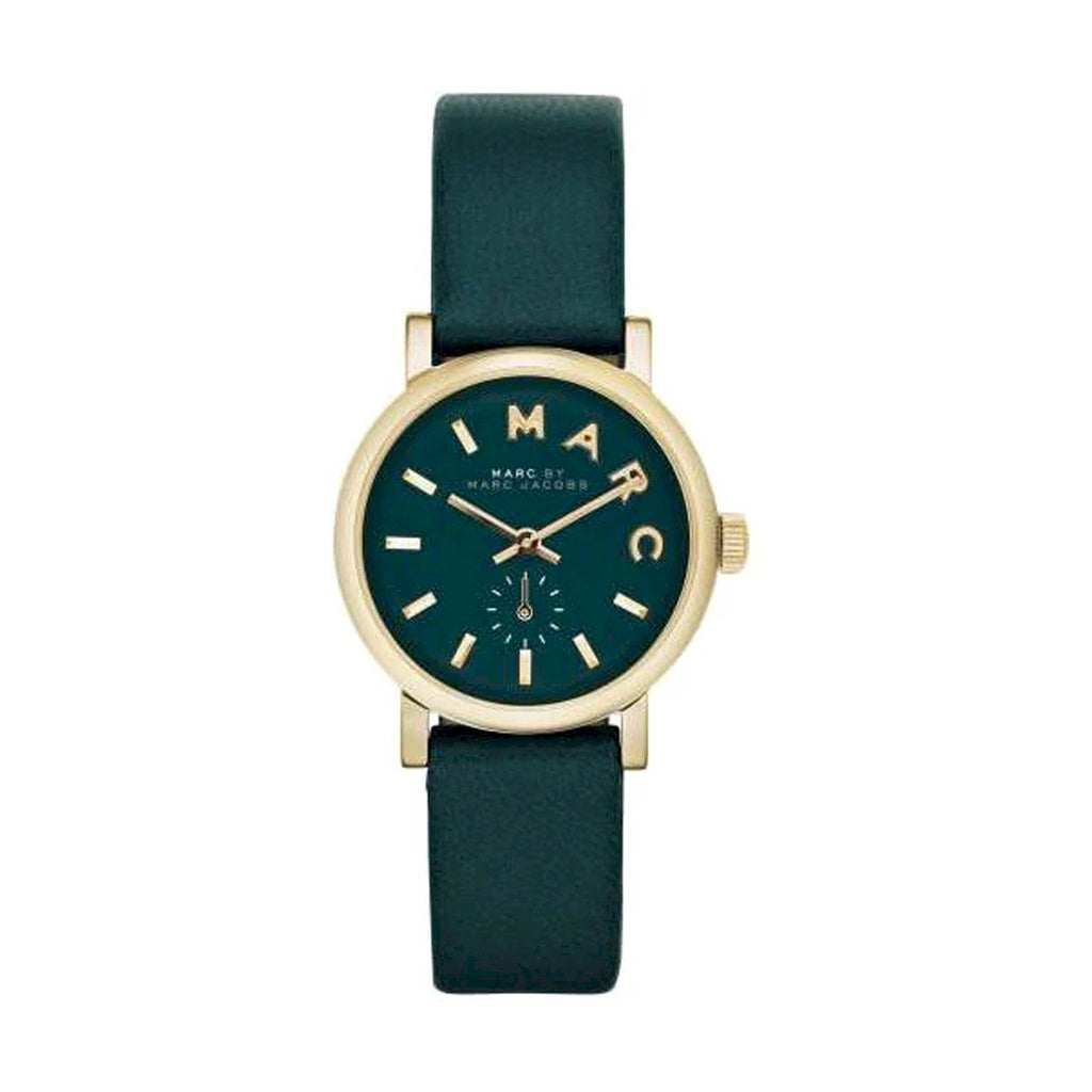 Marc Jacobs Baker Mini Green Dial Green Leather Strap Watch for Women - MBM1272 Buy Now By Marc Jacobs
