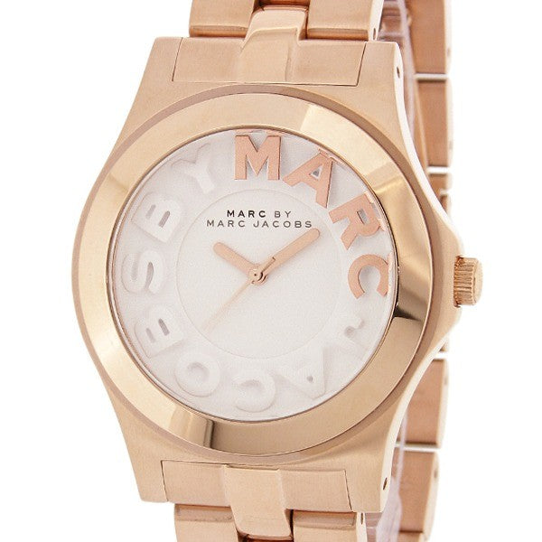 Marc Jacobs Rivera White Dial Rose Gold Steel Strap Watch for Women - MBM3135 Buy Now By Marc Jacobs