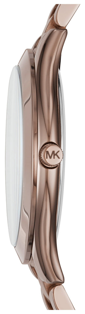 Michael Kors Runway Quartz Brown Dial Brown Steel Strap Watch For Women - MK3418 Buy Now By Michael Kors